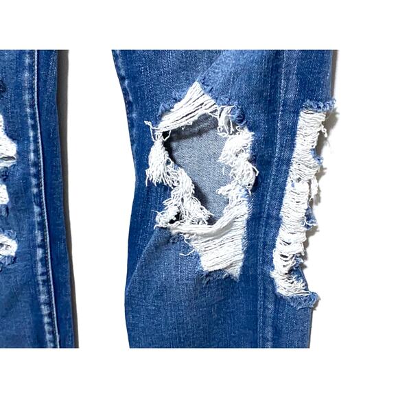 American Eagle Jegging Jeans Womens 0R Next Level Stretch Distressed Destroyed - Picture 4 of 10
